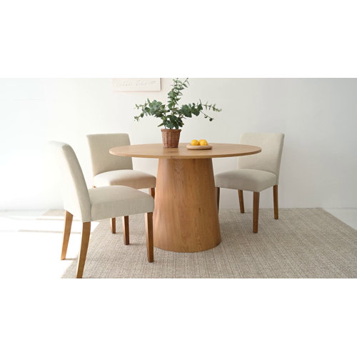 George Oliver 46" Round Pedestal Dining Table & Reviews | Wayfair